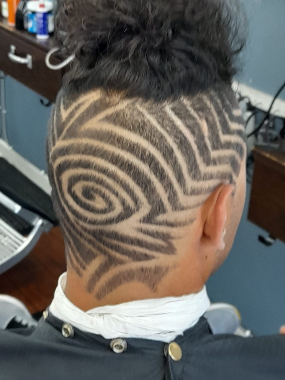Real client haircut design